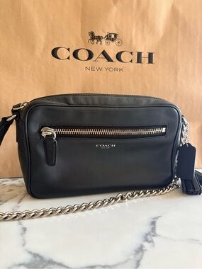 Black Coach Legacy Flight Bag